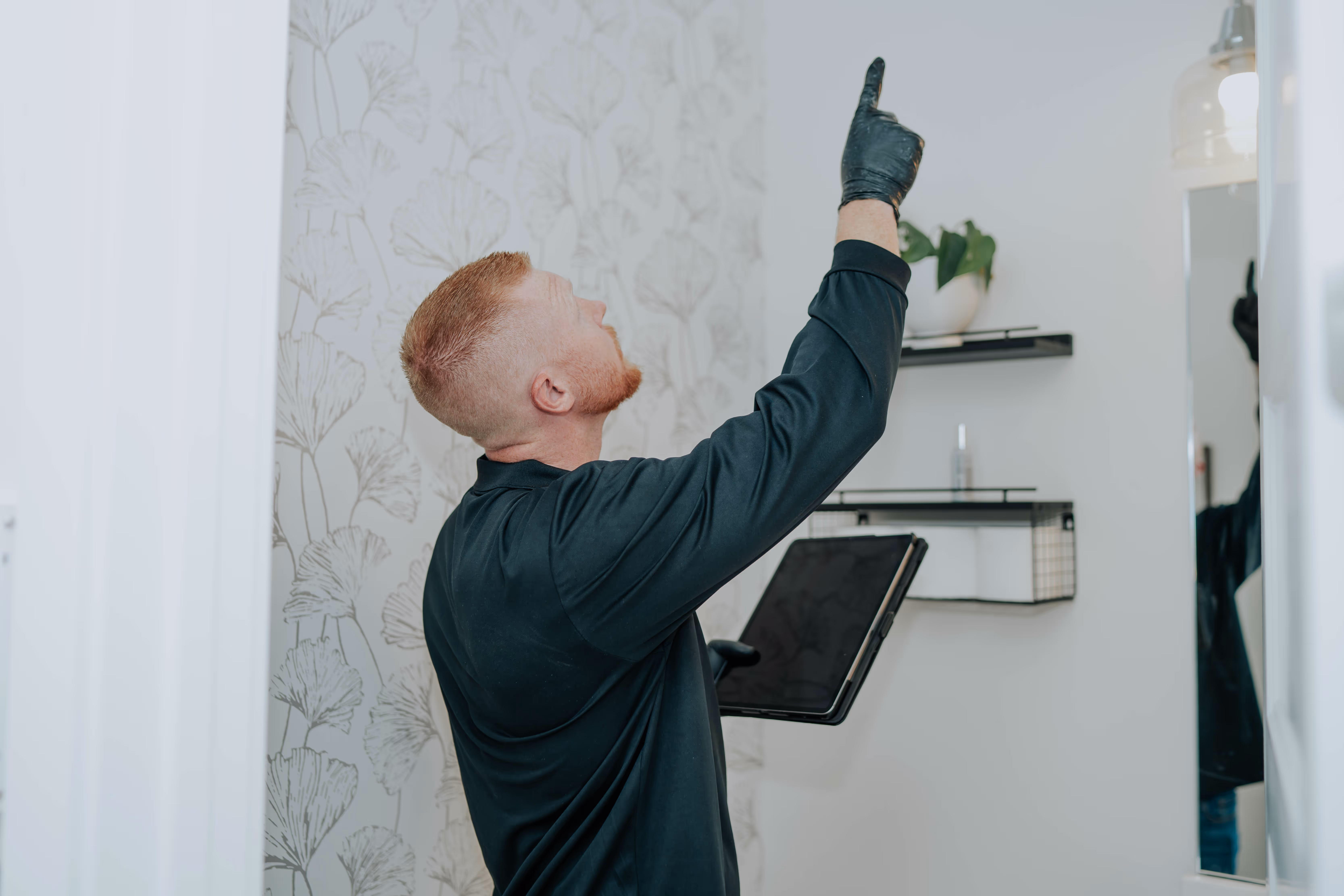 EnviroPure Mold Services technician conducting a full property mold inspection